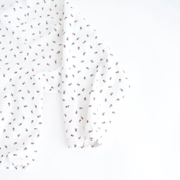 Floral White Bomber Jacket - Picture 10 of 13